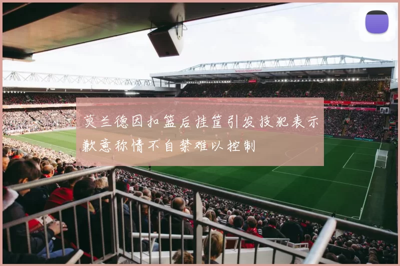 莫兰德因扣篮后挂筐引发技犯表示歉意称情不自禁难以控制
